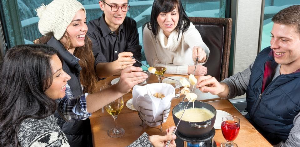 Snowshoe fondue tour on Grouse Mountain